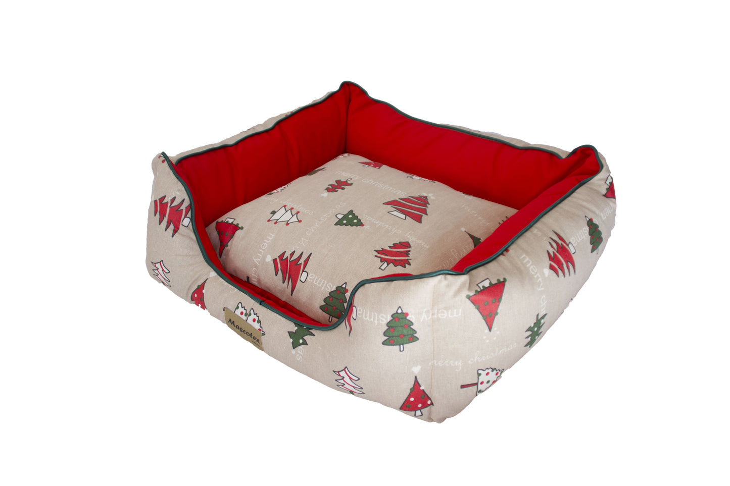 CUNA NAVIDAD ABETOS ROJO 45X40X20 ***
