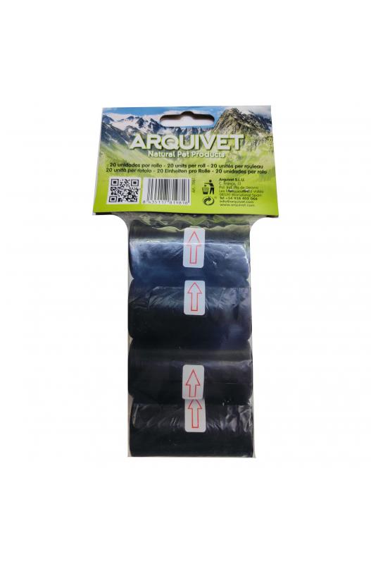BOLSAS HIGIENICAS 4 rollos x 20 bolsas. Arquivet