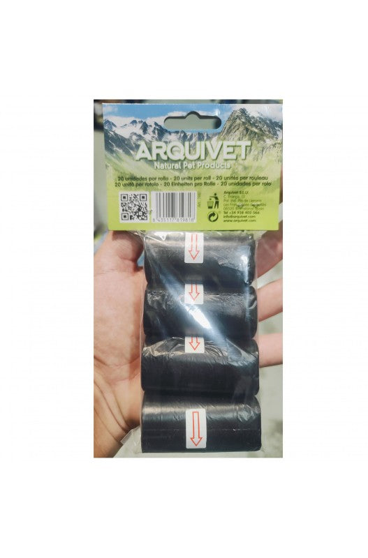 BOLSAS HIGIENICAS 4 rollos x 20 bolsas. Arquivet